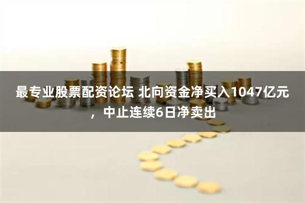 最专业股票配资论坛 北向资金净买入1047亿元，中止连续6日净卖出