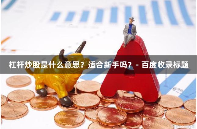 杠杆炒股是什么意思？适合新手吗？- 百度收录标题